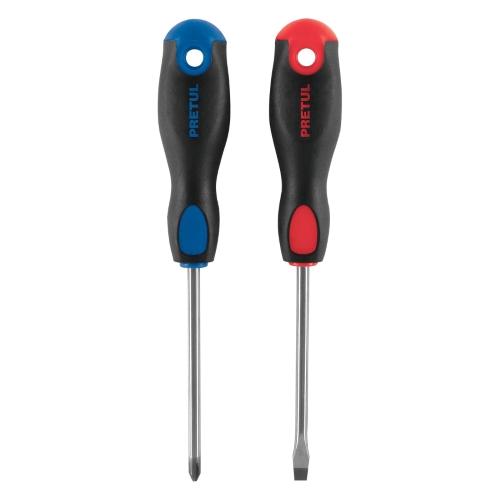 DUO DESARMADOR 3/16X4 PLANO/CRUZ PRETUL