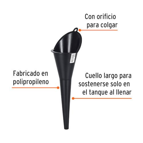 EMBUDO PLASTICO 250ML CUELLO RIGIDO TRUPER