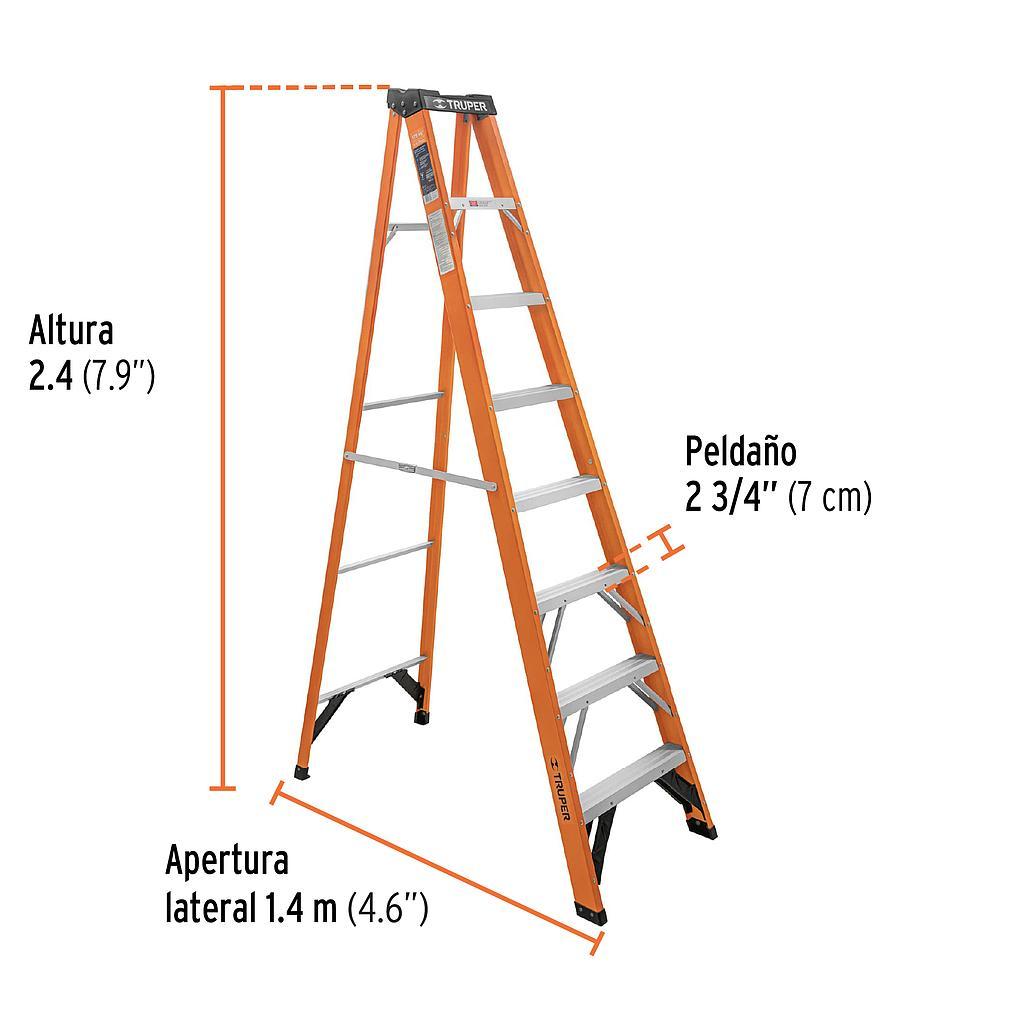 ESCALERA TIJERA 7 PELD FIBRA VIDRIO TRU