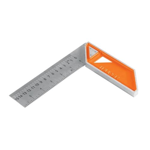 ESCUADRA 6" PARA CARPINTERO CON MANGO 100 % DE ALUMINIO