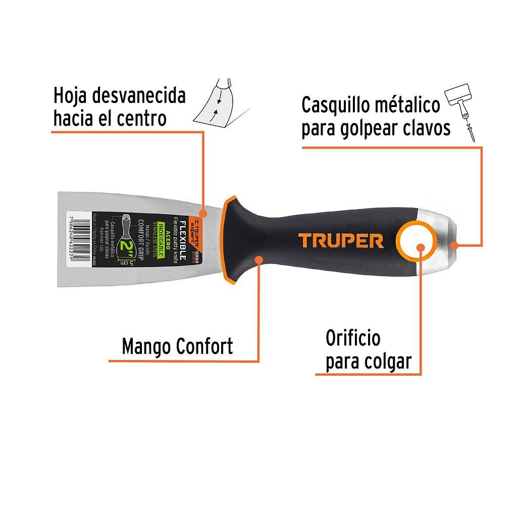 ESPATULA FLEXIBLE 2 ACERO INOX TRUPER