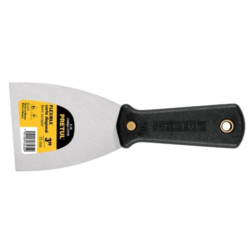 ESPÁTULA FLEXIBLE 3" CON MANGO DE PLÁSTICO  PRETUL