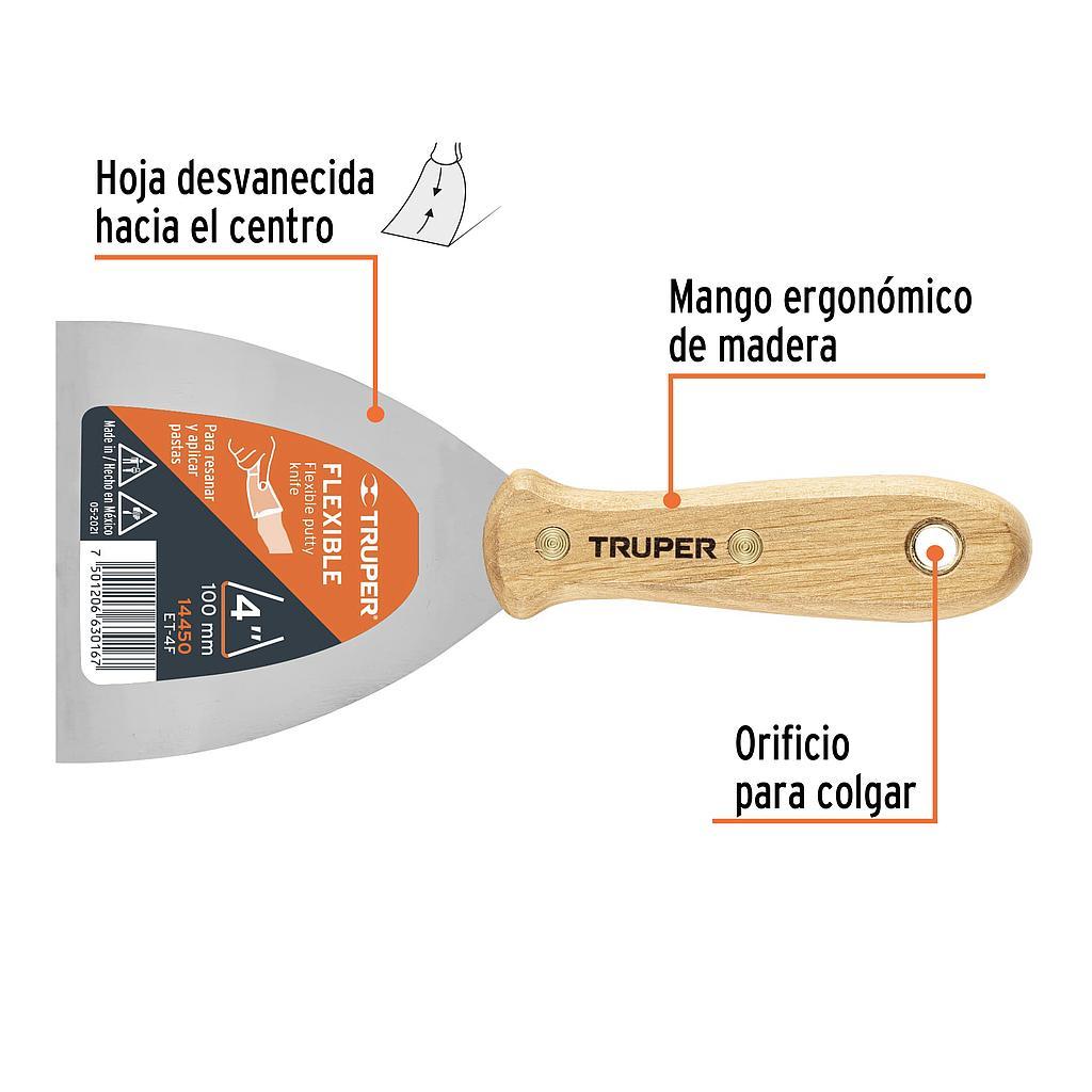 ESPATULA FLEXIBLE ANCHO 4 TRUPER