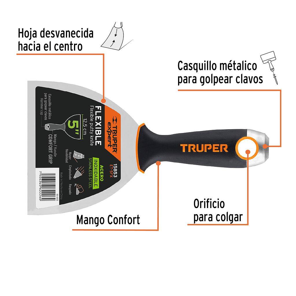 ESPATULA FLEXIBLE 5 ACERO INOX TRUPER