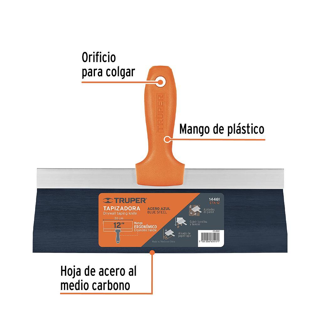 ESPATULA TAPIZADORA DE 12" ACERO AL MEDIO CARBONO TRUPER