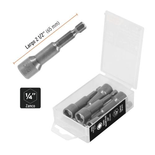 ESTUCHE C/5 DADOS MAGNETICOS 3/8 TRUPER