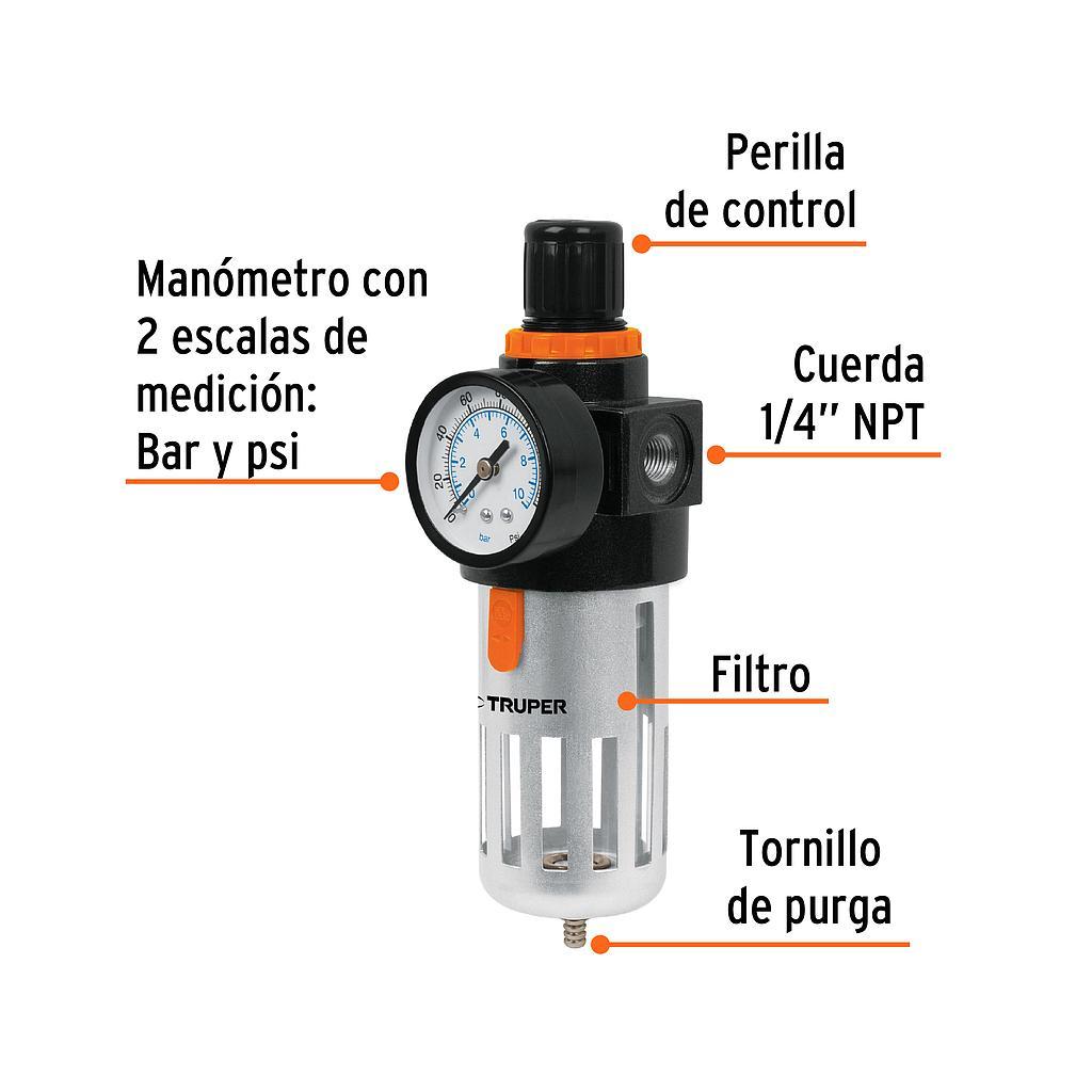 FILTRO Y REGULADOR DE AIRE  TRUPER