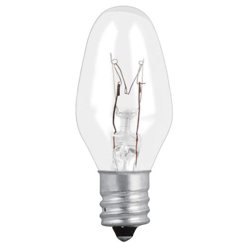 FOCO BASE E12 TRANSPARENTE 50 PZA 7.5W VOLTECK
