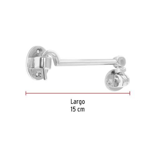 GANCHO CROMADO PARA PUERTA HERMEX