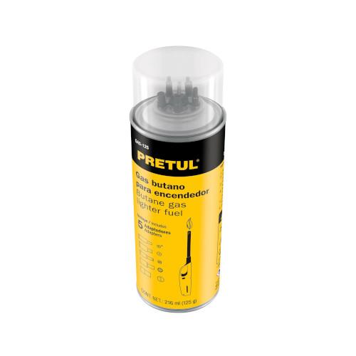 LATA DE GAS BUTANO PARA ENCENDEDOR  125 g  PRETUL