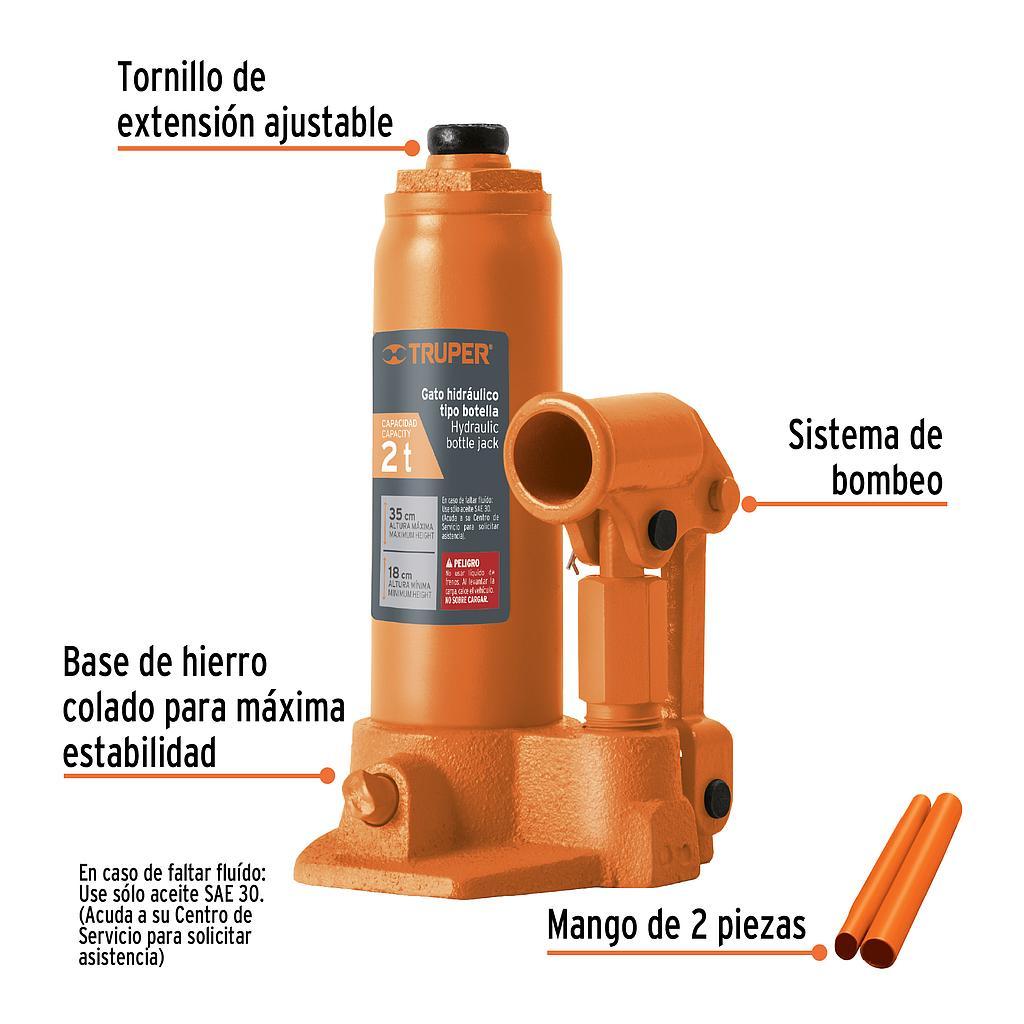 GATO DE BOTELLA 2 TON TRUPER