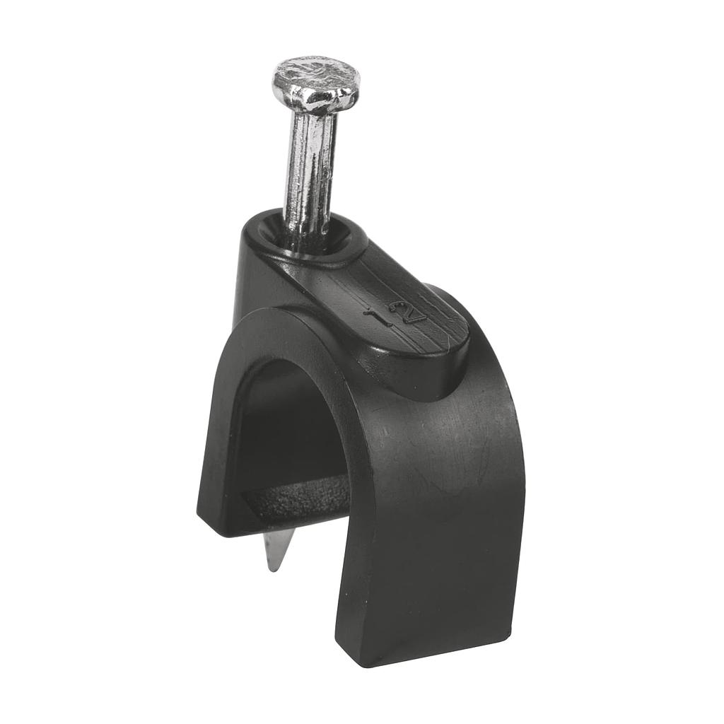 GRAPA CURVA 10MM NEGRA B/20PZ VOLTECK
