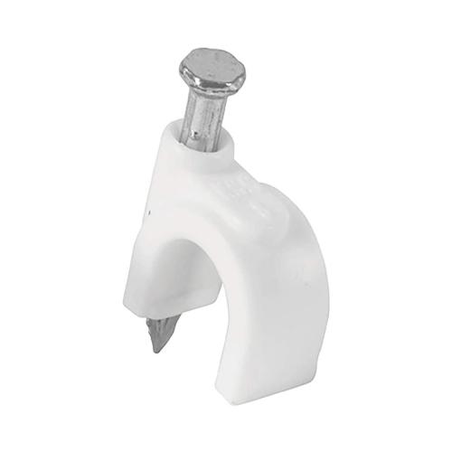 GRAPA REDONDA 8MM BLANCA B/20PZ VOLTECH