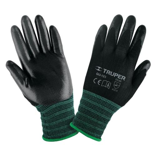 GUANTE DE NYLON C/RECUB DE NITRILO LISO ALTA SENSIBILIDAD GDE TRUPER