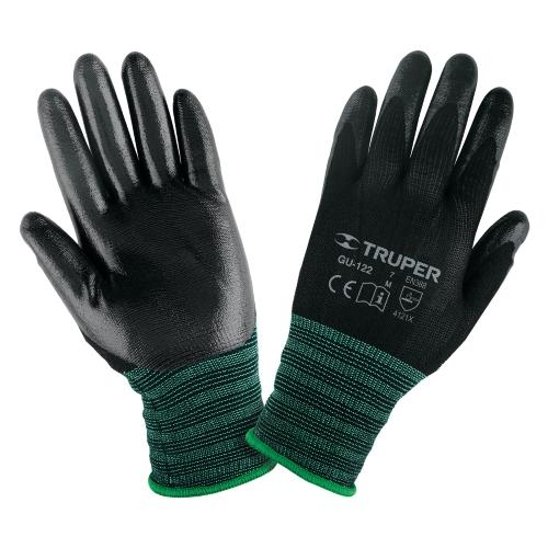 GUANTE DE NYLON C/RECUBRIMIENTO DE NITRILO LISO DE ALTA SENSIBILIDAD MEDIANO TRUPER