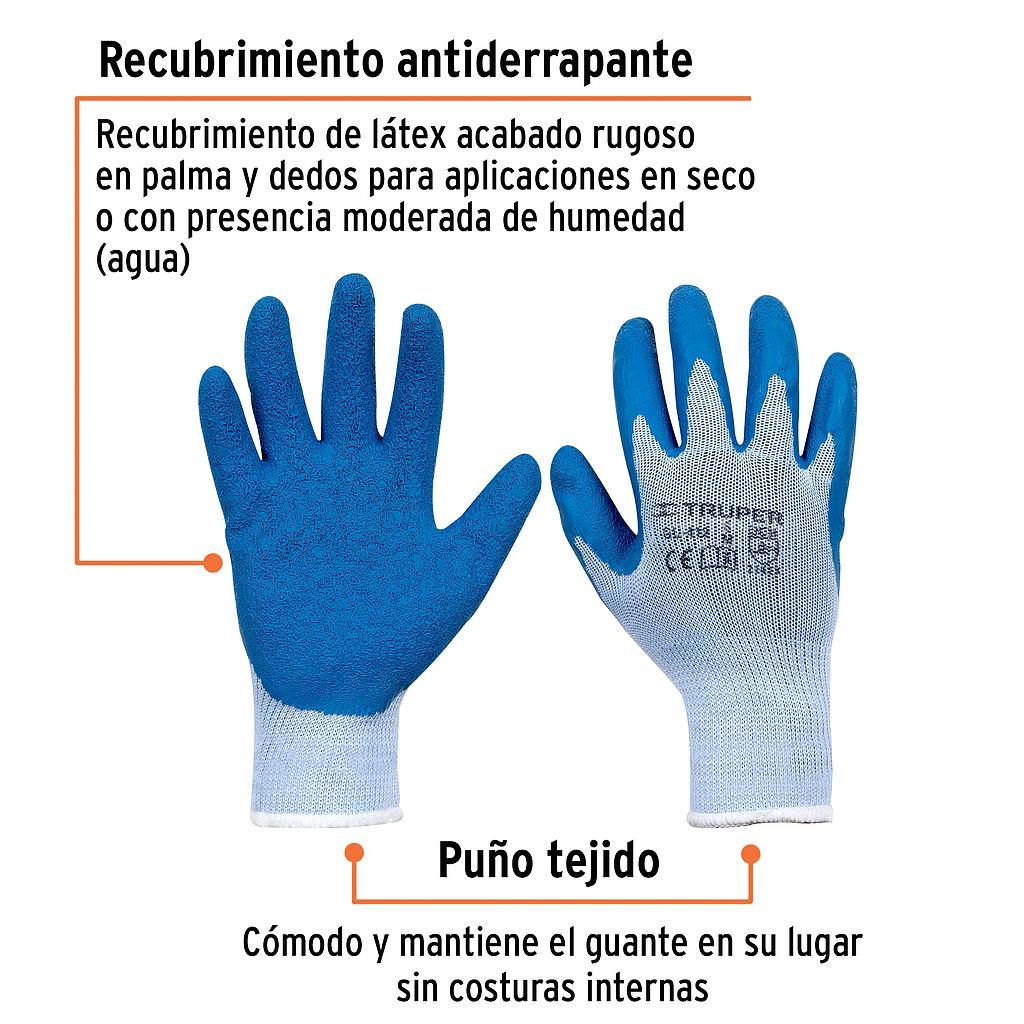 GUANTE DE POLIÉSTER C/RECUBRIMIENTO DE LÁTEX RUGOSO GRANDE TRUPER
