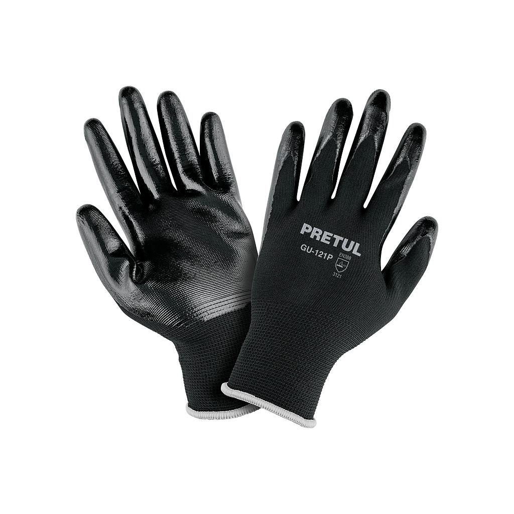 GUANTES DE NYLON RECUBIERTOS DE NITRILO  CH  PRETUL