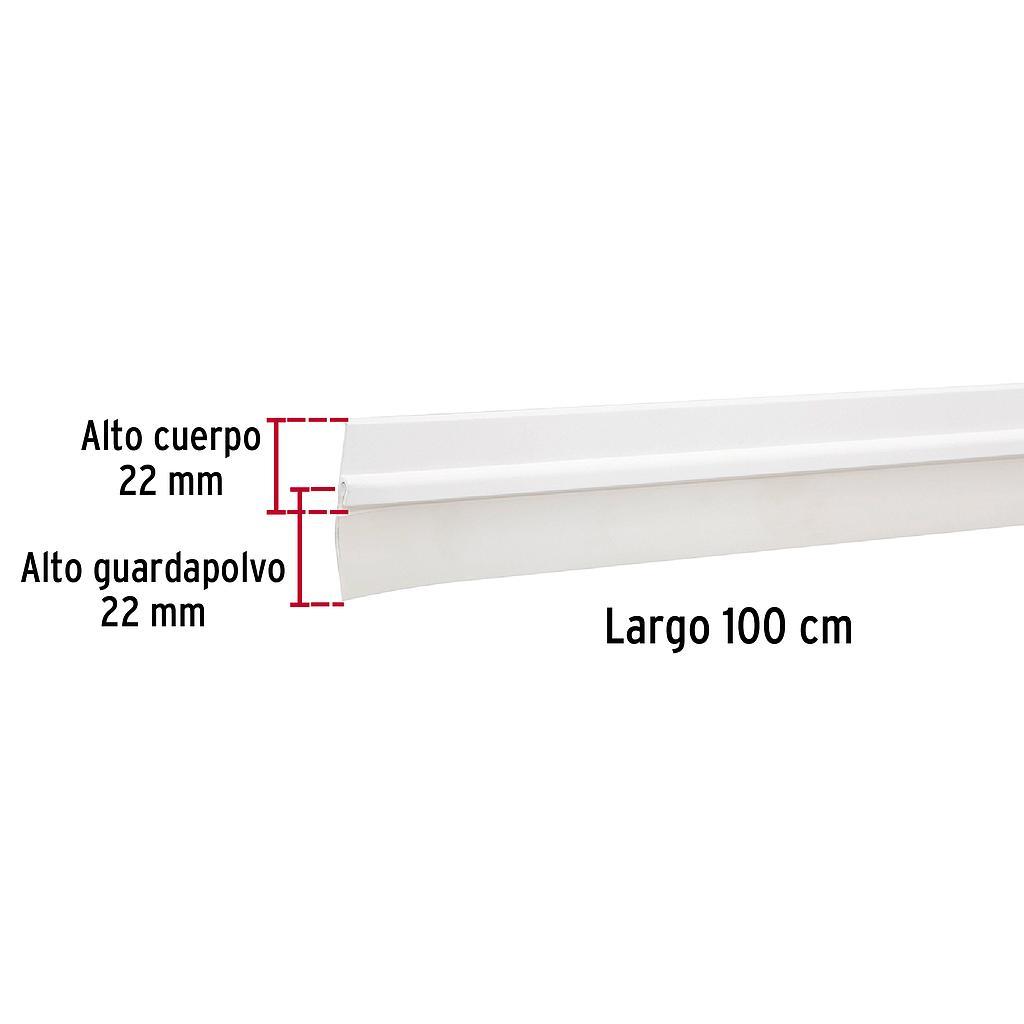 GUARDAPOLVO FIJO DE 100 cm BLANCO HERMEX