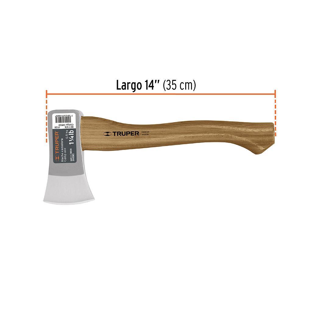 HACHA CAZADORA 1-1/4 lb MANGO HICKORY 14" TRUPER