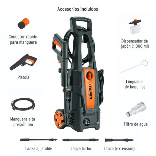 HIDROLAVADORA ELECTRICA 1800 PSI TRUPER