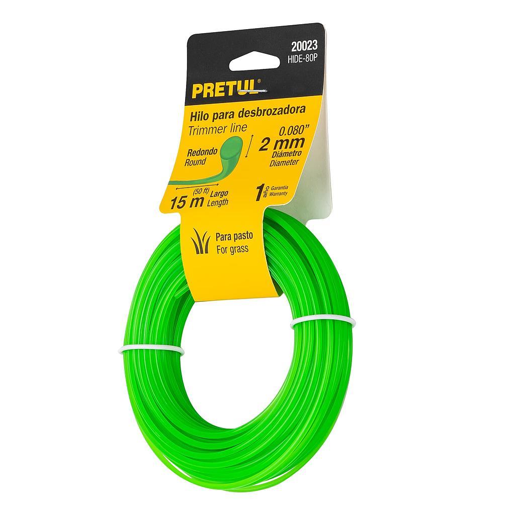 HILO P/DESBROZADORA 2MM 15M PRETUL