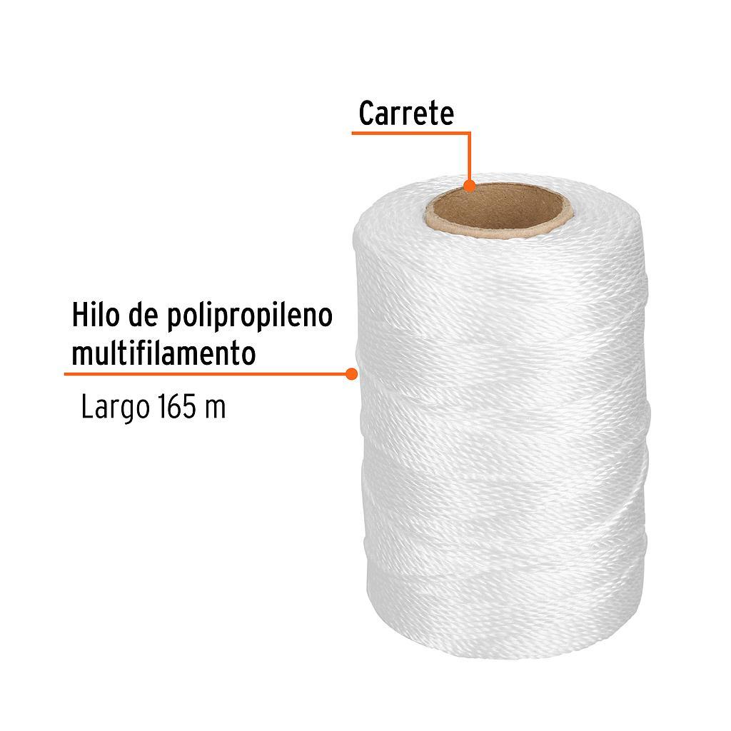 CARRETE CON 165 m DE HILO PARA ALBAÑIL BLANCO TRUPER