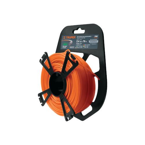 HILO REDONDO P/DESBROZADORA 2.4 mm X 78 m TARJETA TIPO CARRETE