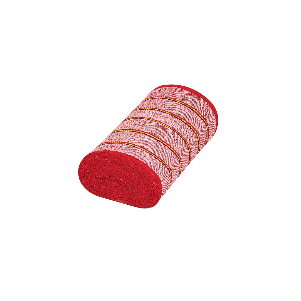 ROLLO DE 25 m DE JERGA SARGA GRUESA ROJA KLINTEK