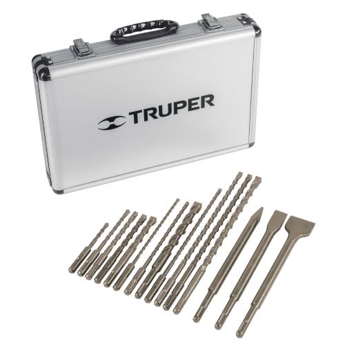 JGO BROCAS Y CINCELES SDS PLUS 15 PZA TRUPER