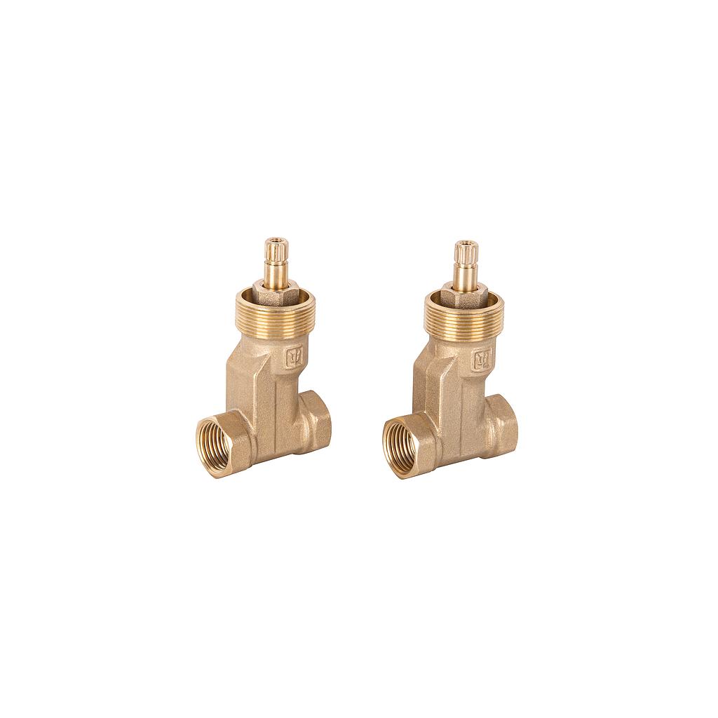 JUEGO DE 2 LLAVES PARA EMPOTRAR ROSCABLES DE COMPRESION SIN MANERAL FOSET BASIC