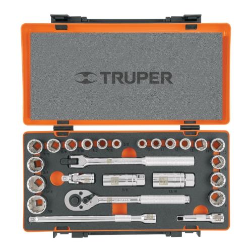 JUEGO DE DADOS 26 PZ 3/8 MIXTO TRUPER