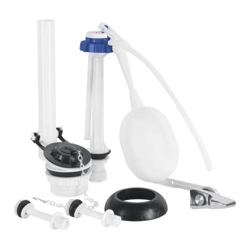 JUEGO DE ACCESORIOS PARA WC DE 2" FLOTADOR TRAD PARA CROMADA FOSET BASIC