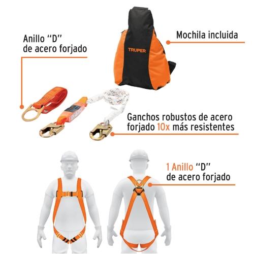 KIT CONTRA CAIDA ARNES 1 ANILLO ANCLA TR