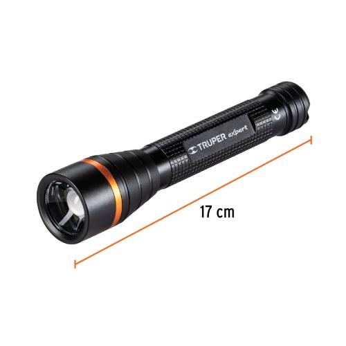 LINTERNA DE ALUMINIO LED CREE 235 lm CON 2 PILAS AA EXPERT