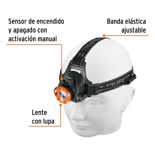LINTERNA DE MINERO LED 300 lm RECARGABLE TRUPER EXPERT
