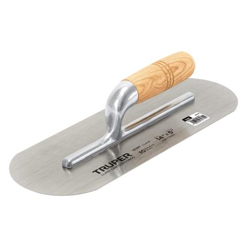 LLANA 14" CANTO REDONDO 10 REMACHES MANGO MADERA TRUPER