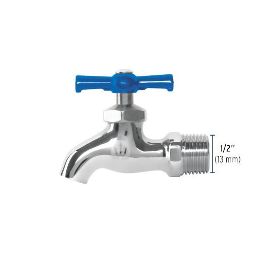 LLAVE DE NARIZ DE LATON CROMADO 135 G ENTRADA 1/2 Plg. FOSET