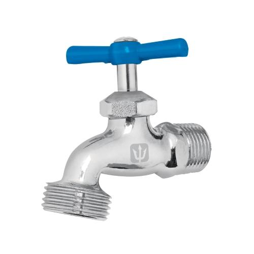 LLAVE PARA MANGUERA 1/2 LATON CROMADO FOSET