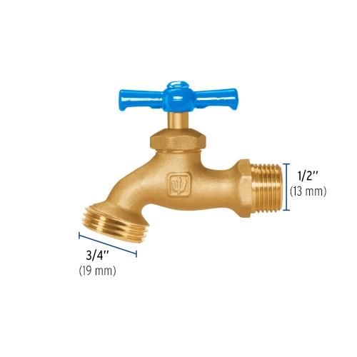 LLAVE PARA MANGUERA LATON 1/2 FOSET