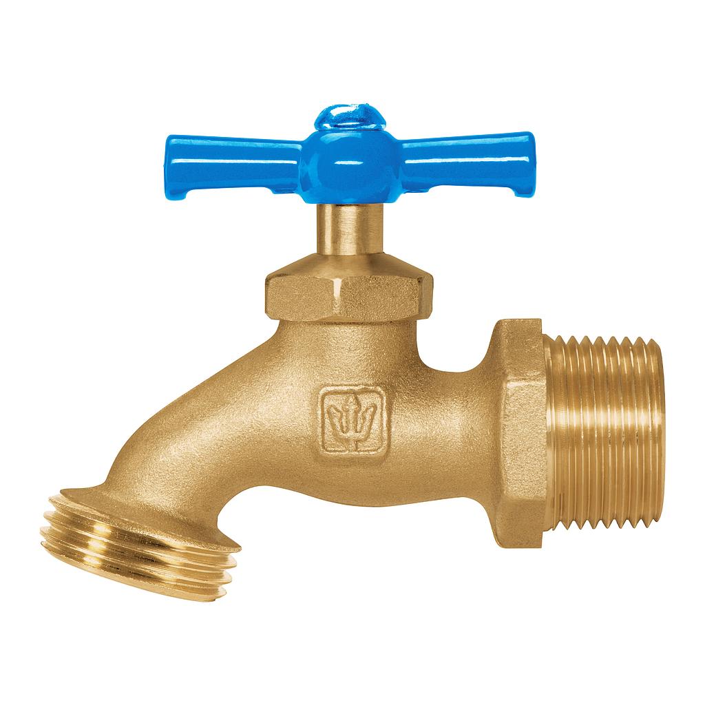 LLAVE PARA MANGUERA DE LATON 180 g DE 3/4" GRANEL FOSET