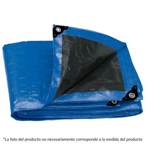 LONA REFORZADA 12MX17M TRUPER COLOR AZUL