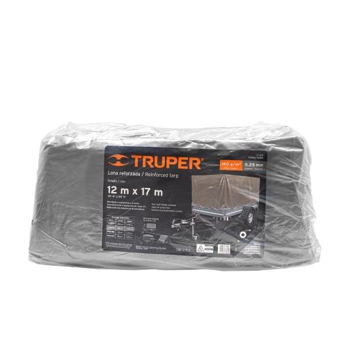 LONA DE POLIETILENO REFORZADA 12 m X 17 m GRIS 180 g/m2 TRUPER