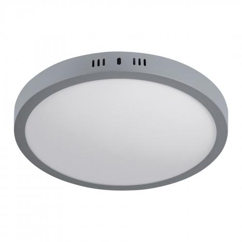 LUMINARIO LED PLAFON 24 W 6500 K REDONDO GRIS VOLTECK