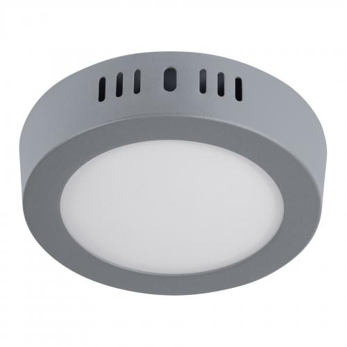 LUMINARIO REDONDO TIPO PLAFON LED 6W GRIS VOLTECK