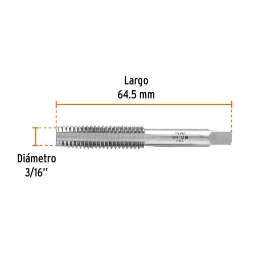 MACHUELOS SEMICONICOS 3/16 C/FINA TRUPER