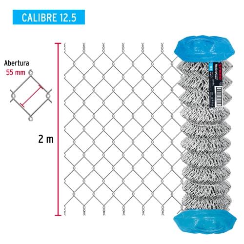 ROLLO MALLA CICLONICA CALIBRE 12.5 DE 2 X 20 m ABERTURA DE 55 mm 51 kg FIERO