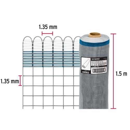 MALLA MOSQUITERA PLASTICA 30MT 1.50 GRIS