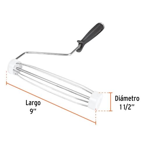 MANERAL DE 9" CON JAULA PARA RODILLO TRUPER