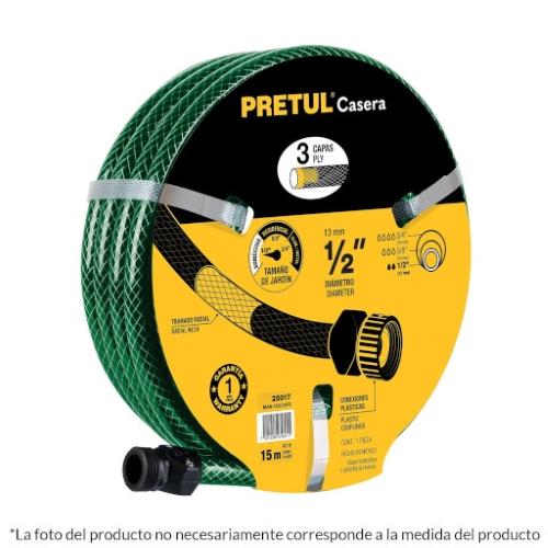 MANGUERA 20M REFOR 3CAP.CONEX PLAST PRET