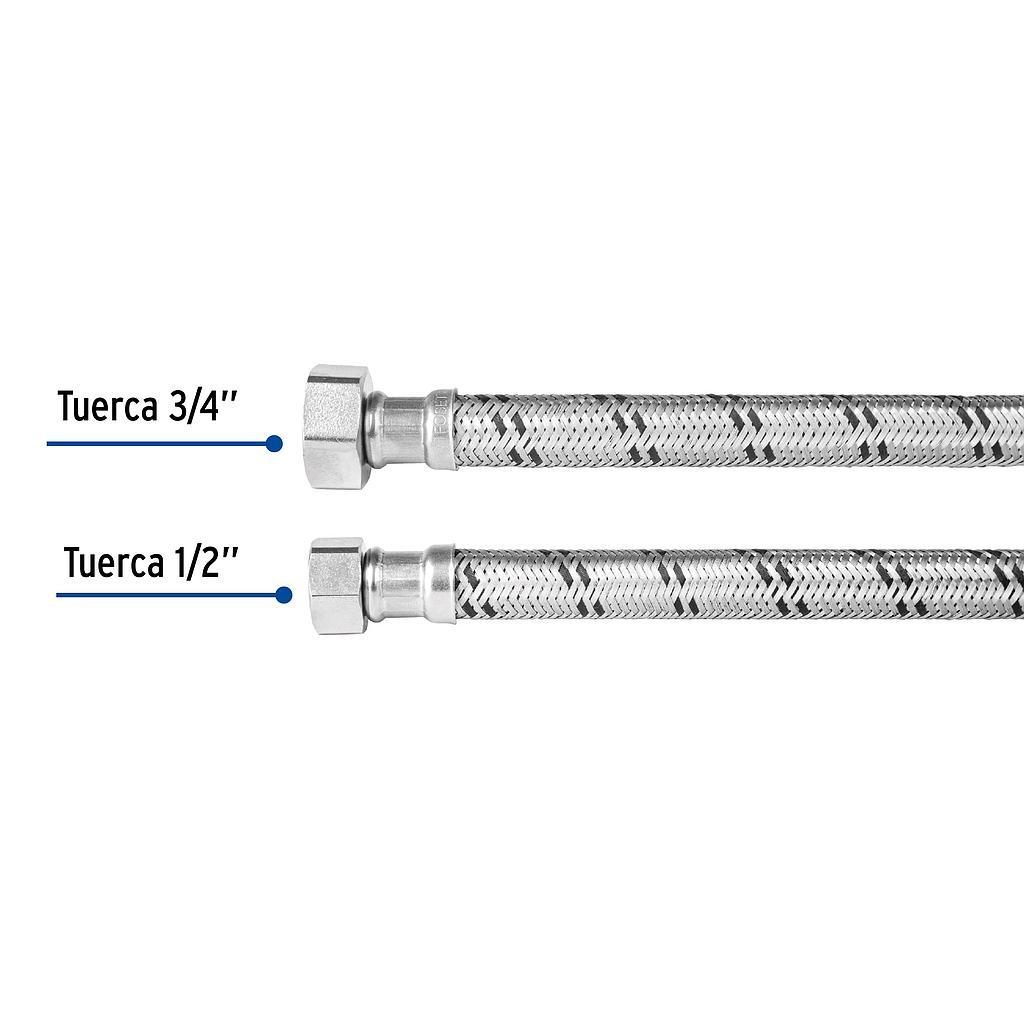 MANGUERA PARA BOILER ACERO INOX 3/4X3/4 60 CM FOSET